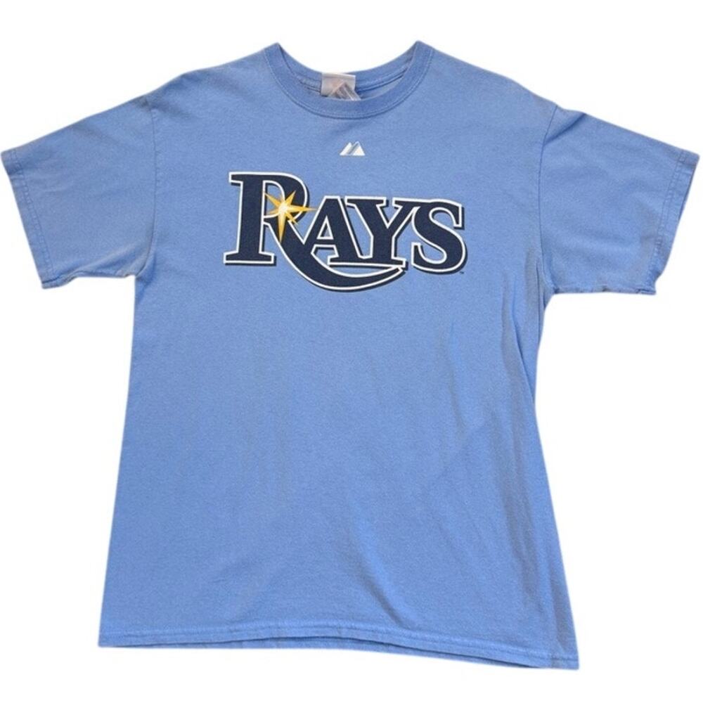 Tampa Bay Rays Vintage Jason Bartlett MLB Powder blue shirt Size Medium